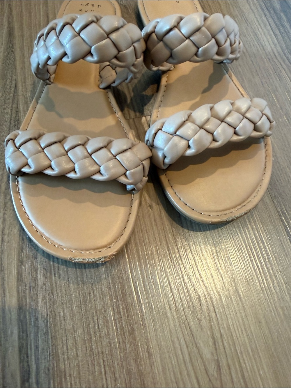 a new day Braided Double-Strap Slide Sandals in Light Taupe - Picture 2 of 2